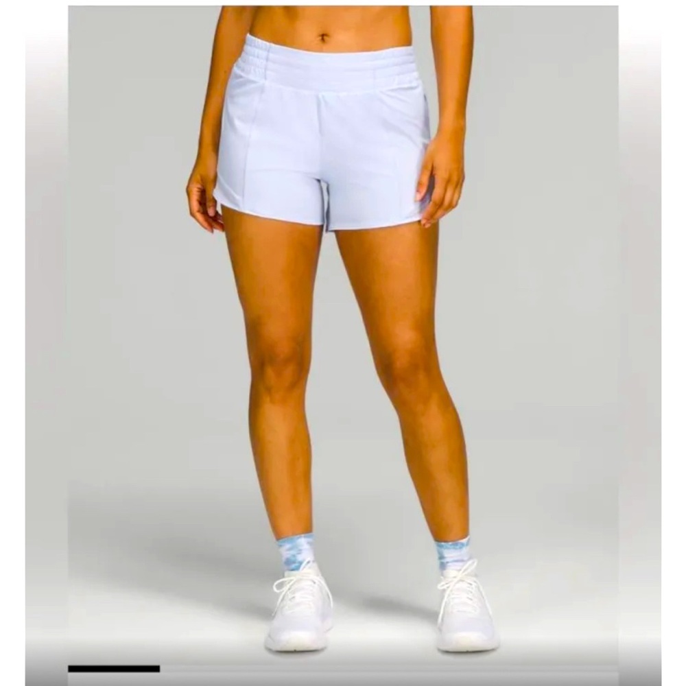 Lululemon Hotty hot HR short-4” pastel blue - size 0 gently used
